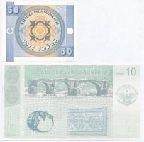 Kirgizisztán 1993. 50T + Hegyi-Karabah 2004. 10D T:I,I-
Kyrgyzstan 1993. 50 Tyiyn + Nagorno-Karabah...