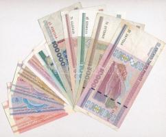 Fehéroroszország 1992-2000. 12db-os vegyes bankjegy tétel T:III
Belarus 1992-2000. 12pcs of banknot...