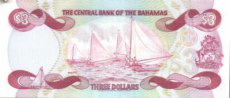 Bahama szigetek 1974(1984). 3$ T:I