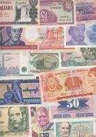 301db klf bankjegy, jobbakkal, az egész világból, régi és új T:I (legalább 200db),II,III,IV