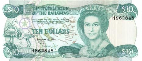 Bahama szigetek 1974(1984). 10$ Szign.:F.H.Smith T:I