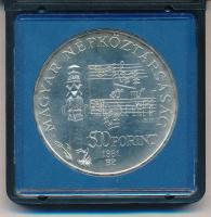 1981. 500Ft Ag "Bartók Béla" MNB tokban T:BU 
Adamo EM62