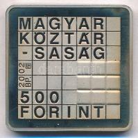 2002. 500Ft Cu-Ni "Rubik-kocka" T:PP patina 
Adamo EM183