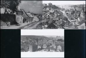 cca 1928 Budapest, Tabán, 7 db mai nagyítás Fekete György (1904-1990) budapesti fényképész hagyatéká...