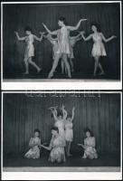 1962 Mozdulaművészeti kompozíciók, 3 db vintage fotó Tiszavölgyi József (1909-?) fotóriporter hagyatékából, pecséttel jelzett, datált, 13x18 cm