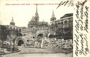 Budapest I. Mátyás templomhoz vezető lépcső (EK)