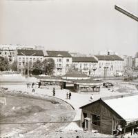 cca 1970 Budapest, Moszkva tér, 3 db szabadon felhasználható vintage negatív, 6x6 cm