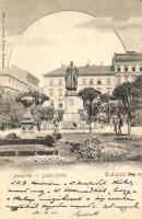 Budapest V. József tér, József nádor szobor. Divald Károly 199. sz.
