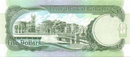 Barbados 1986. 5$ T:I