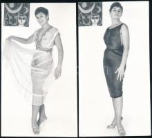 cca 1973 Fekete-fehér, igen-nem, 5 db vintage fotó, 18x10 cm / 5 erotic photos, 18x10 cm