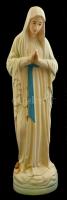Szűz Mária, festett gipsz szobor, kopásokkal, m: 26 cm