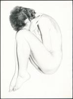 cca 1978 Aktfotók tétele, 4 db vintage fénykép, jelzés nélkül, 9x12 cm és 18x24 cm között / 4 erotic...