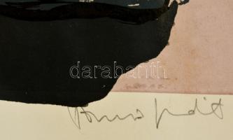 Olvashatatlan jelzéssel: Kerék. Szerigráfia, papír, 35×43 cm