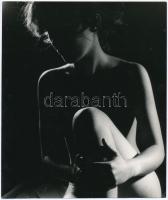 cca 1975 Tóth Erzsi 3 db vintage fotóművészeti alkotása, 21,5x18 cm és 24x12 cm között