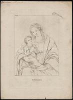 cca 1830 Nepomuk Muxel (1790-1870): 5 db rézkarc, papír, jelzett a dúcon, 24x18 cm