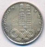 Csúcs Viktória (1934-1993) / KD 1972. München Olimpia jelzetlen Ag emlékérem (16,34g/32,5mm) T:2