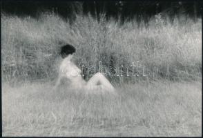 cca 1978 Aktfotók, 3 db vintage fénykép, az egyik feliratozott, 16x24 cm és 18x18 cm között