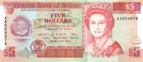 Belize 1990. 5$ T:I