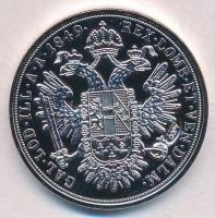 DN "Osztrák-Magyar Monarchia pénzei utánveretben - 1849A Tallér" ezüstözött Cu, tanúsítván...