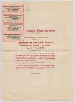 5db-os vegyes amerikai, belga és francia részvény, benne "International Telephone and Telegraph...