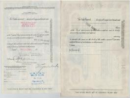 5db-os vegyes amerikai, belga és francia részvény, benne "International Telephone and Telegraph...