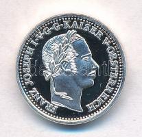 DN "Osztrák-Magyar Monarchia pénzei utánveretben - 1859V 10 Krajcár" ezüstözött Cu-Ni emlé...