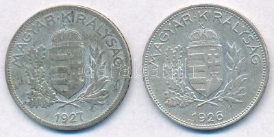 1926-1927. 1P Ag (2x) T:2,2-
Adamo P6