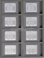 DN "Magyar Festészet Remekei" ezüstözött Cu, multicolor festéssel (16xklf), 16 férőhelyes ...