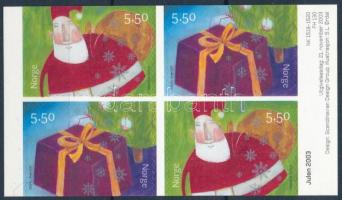 Karácsony öntapadós bélyegfüzetlap, Christmas self-adhesive stamp-booklet sheet