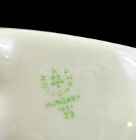 Hollóházi kulacs, matricás, jelzett, hibátlan, dugóval, m:19 cm