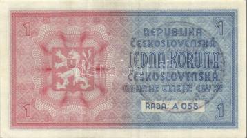 Cseh-Morva Protektorátus/német megszállás 1939. 1K kézi felülbélyegzéssel T:II+