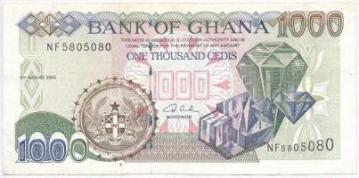 Ghána 2003. 1000C T:III
Ghana 2003. 1000 Cedis C:F