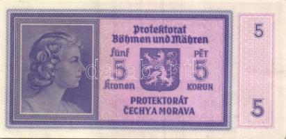 Cseh-Morva Protektorátus/német megszállás 1940. 5K T:I