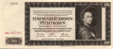 Cseh-Morva Protektorátus/német megszállás 1942. 500K T:I