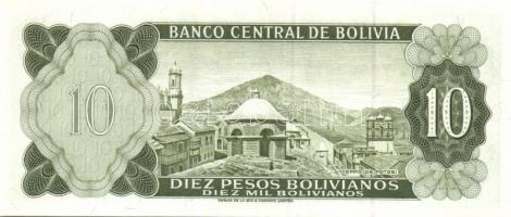 Bolívia 1962. 10B, 50B, 100B (3x klf variánsok) T:I (4x), II (1x)