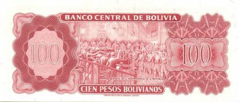 Bolívia 1962. 10B, 50B, 100B (3x klf variánsok) T:I (4x), II (1x)