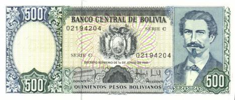 Bolívia 1981-84. 500B, 1000B, 5000B, 10.000B, 50.000B, 100.000B T:I