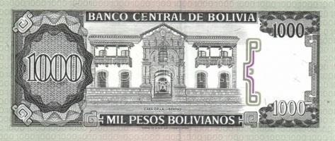 Bolívia 1981-84. 500B, 1000B, 5000B, 10.000B, 50.000B, 100.000B T:I