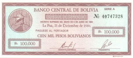 Bolívia 1987. 1c, 5c, 10c, 50c, 1B T:I