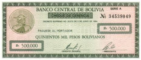 Bolívia 1987. 1c, 5c, 10c, 50c, 1B T:I