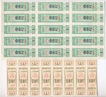 Kína ~1983-1992. 5 klf rizsjegy ívben T:I-II
China ~1983-1992. 5 diff rice coupon in sheets C:UNC-X...