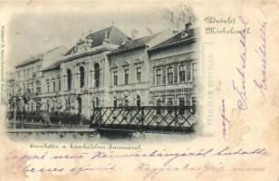 1899 Miskolc, Erzsébet tér, Kereskedelmi Kamara. Ferenczi B. kiadása (vágott / cut)