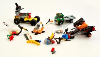 Különféle LEGO játékok, dobozba ömlesztve