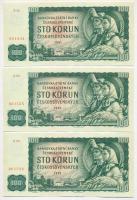 Csehszlovákia 1961. 100K (6x) sorszámkövetők T:I,I-
Czechoslovakia 1961. 100 Korun (6x) sequential ...