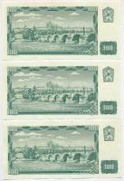Csehszlovákia 1961. 100K (6x) sorszámkövetők T:I,I-
Czechoslovakia 1961. 100 Korun (6x) sequential ...
