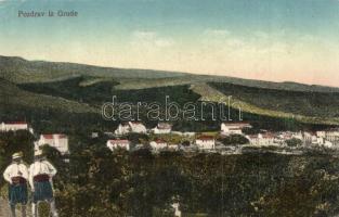 Grude, general view + K.u.K. Gebirgshaubitzdivision Haubitzmunitionskolonne Nr. 2. (EK)