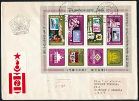 Stamp exhibition minisheet on FDC, Bélyegkiállítás kisív FDC-n