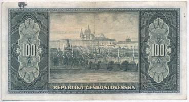 Csehszlovákia 1945. 100K T:III- tintafo.
Czechoslovakia 1945. 100 Korun C:VG ink spot
Krause 63