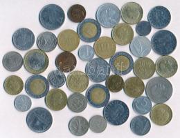 Olaszország 39db-os vegyes fémpénz tétel + Montenegró 1906. 10p Ni T:2-3 Italy 39pcs of various metal coins + Montenegro 1906. 10 Para Ni C:XF-F