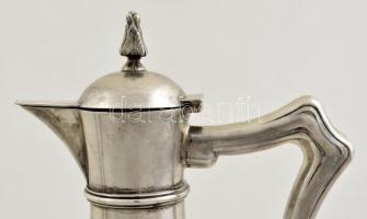 Ezüst (Ag.) szecessziós karafa pár (2 db), jelzett, mesterjeggyel, monogrammal, m:36 cm (2×), nettó:...